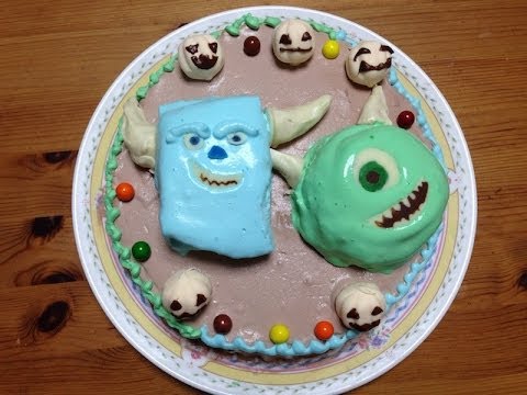 モンスターズインク立体ケーキの作り方 ハロウィンバージョン後編 Youtube