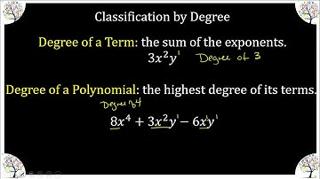 M8Alg Video Lesson 1-1 Part 1 Polynomials Classifying