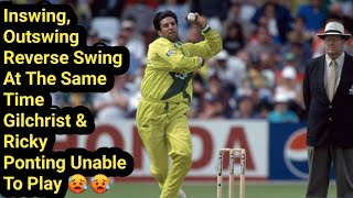 Ricky Ponting & Gilchrist Unable To Play Wasim Akram Furious Bowling ??