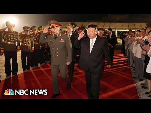 Kim Jong Un greets Russian Defense Minister Shoigu in rare visit to North Korea