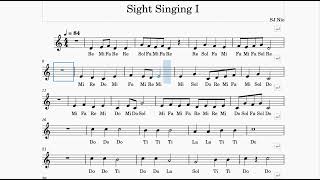 Sing with Solfege | Sight Singing Exercise 3 - 视唱练习3