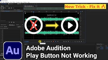 Adobe Audition Play Button Not Working || No Sound Not Play Problem || Unable to Play or Hear Sound🔥