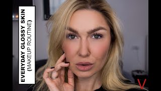 EVERYDAY GLOSSY SKIN (MAKEUP ROUTINE) ||ПОВСЕДНЕВНЫЙ МАКИЯЖ И СИЯЮЩАЯ КОЖА || Svetlana Viznuk