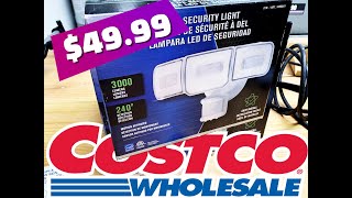 Installing a new LED Motion Sensing Light (Costco Home Zone Security Light clearance model)