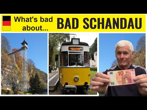 WHAT'S *BAD* ABOUT BAD SCHANDAU? -  'Cash only' spa town - Kirnitzschtal, elevator and restaurants.