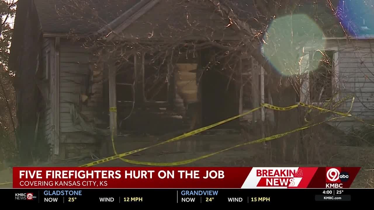Several Kansas City, Kansas, firefighters hurt in 2 separate fires