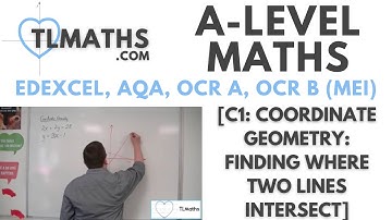 A-Level Maths: C1-18 [Coordinate Geometry: Finding where Two Lines Intersect]