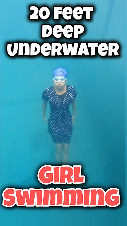 Watch This Girl Ace a 20ft Deep Underwater Swim 🔥🏊 #swimming #underwater #girl