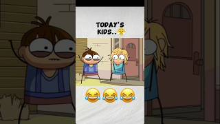 today's kids..😤#funny #shorts #animation #indimation #trending #viralvideo