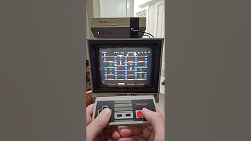 Burger Time CRT gameplay #retrogaming #nintendo #nes