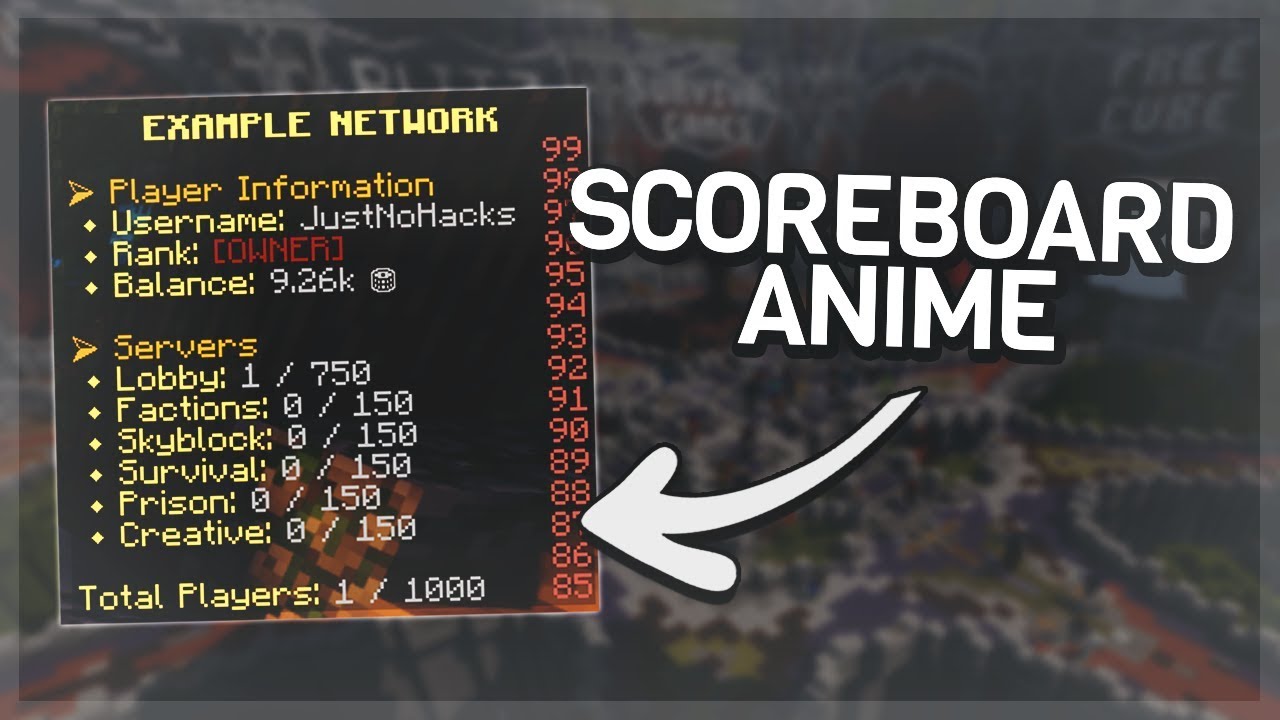 Tutoriel Plugin Comment Cree Un Scoreboard Anime Pour Son Serveur Minecraft Youtube