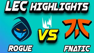 Rogue vs Fnatic highlights LEC Summer 2022 Jornada 6 | Español