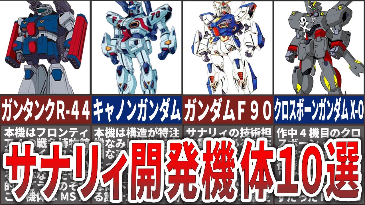 宇宙世紀】小型MSの先駆け！サナリィ開発機体10選 - YouTube