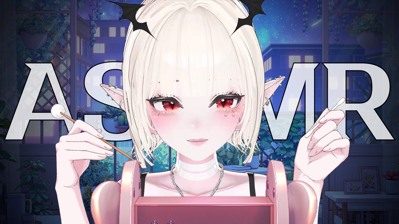 귀에 바람 불어주면서 정성껏 청소해주는 버튜버 ASMR