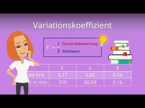 Video: So Berechnen Sie Den Variationskoeffizienten