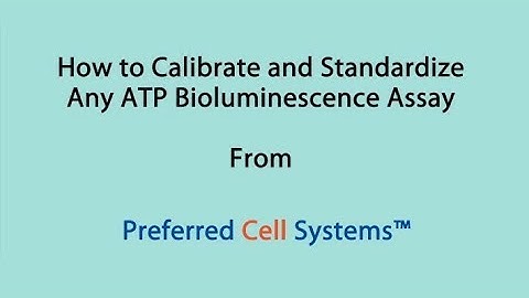 Part 1 - How to Standardize and Process Samples for any ATP Bioluminescence Assay