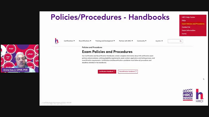 In the Know With HRCI – HRCI’s On-line Help Center