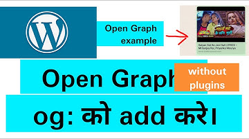 How to Add Open Graph without Plugins on WordPress