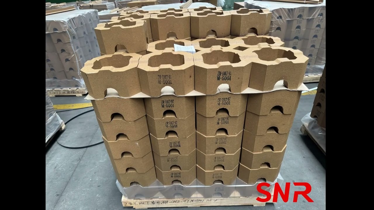 How to configure the checker blocks  for the regenerator of the glass kiln?