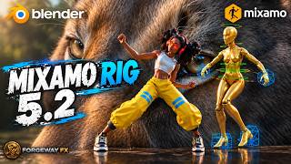 Mixamo Rig 5.2 for Blender | Custom Rig & One-Click Retargeting