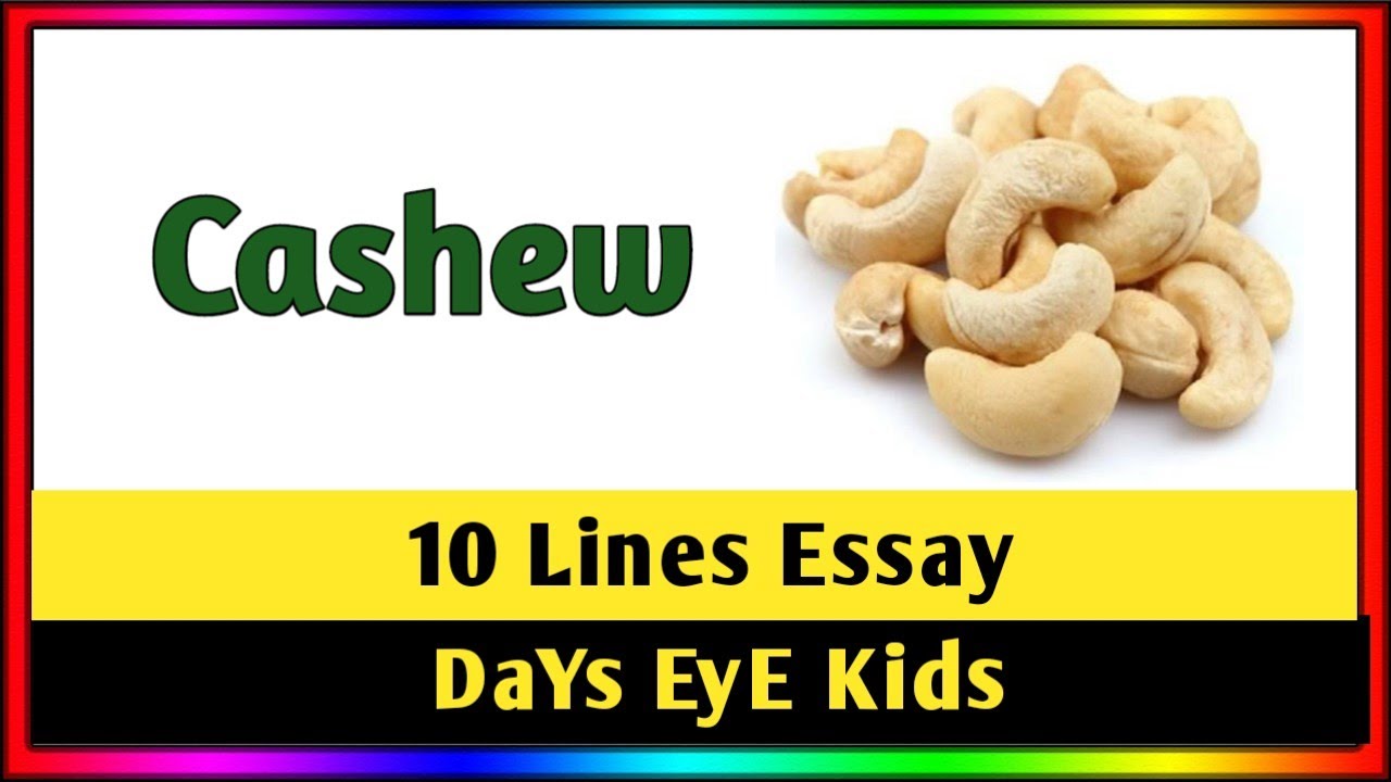 10 Lines Essay On Cashew A Short Essay About Cashew Nuts YouTube 10 lines essay on cashew a short essay about cashew nuts youtube