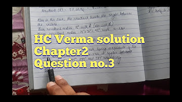 HC Verma solution chapter2 question no.3