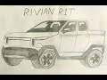 RIVIAN R1T/PENCIL DRAWING RIVIAN R1T/EASY DRAWING RIVIAN R1T