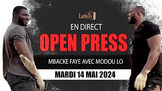 🛑Direct - Open Press Mbacke Faye Avec Modou lo : Pour son combat contre Reum - Le 18 Mai