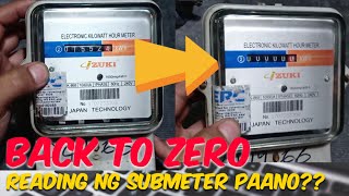 Paano Mag Back To Zero Ng Submeter??