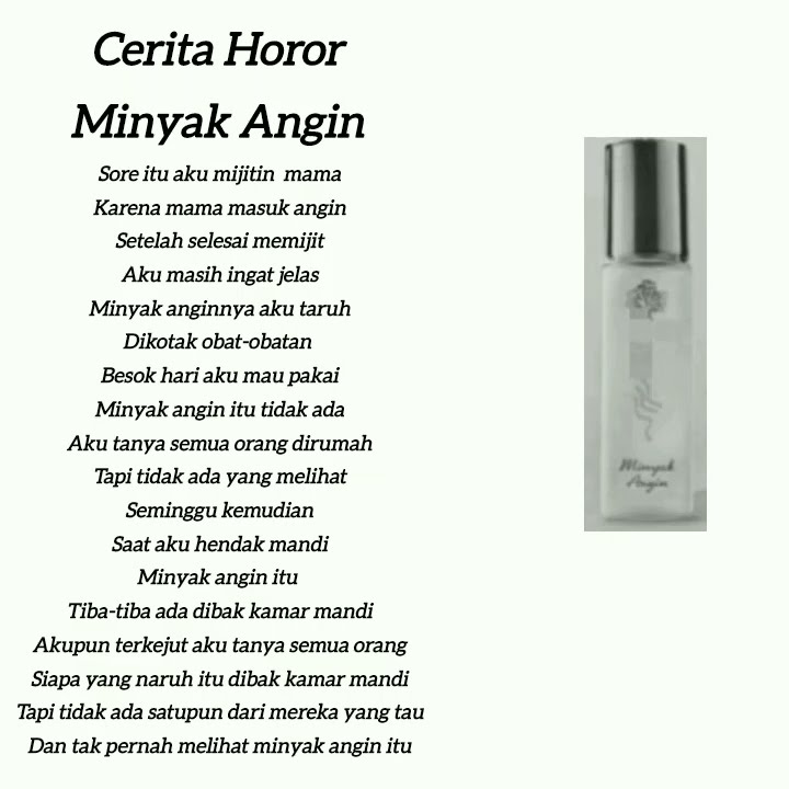 minyak angin yang hilang dan muncul kembali