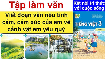 Tập làm văn Lớp 3 | ĐOẠN VĂN NÊU TÌNH CẢM VỀ MỘT CẢNH VẬT EM YÊU QUÝ | Kết nối, Chân trời, Cánh Diều
