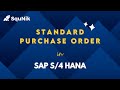 Standard PO- SAP MM/FI | SquNik