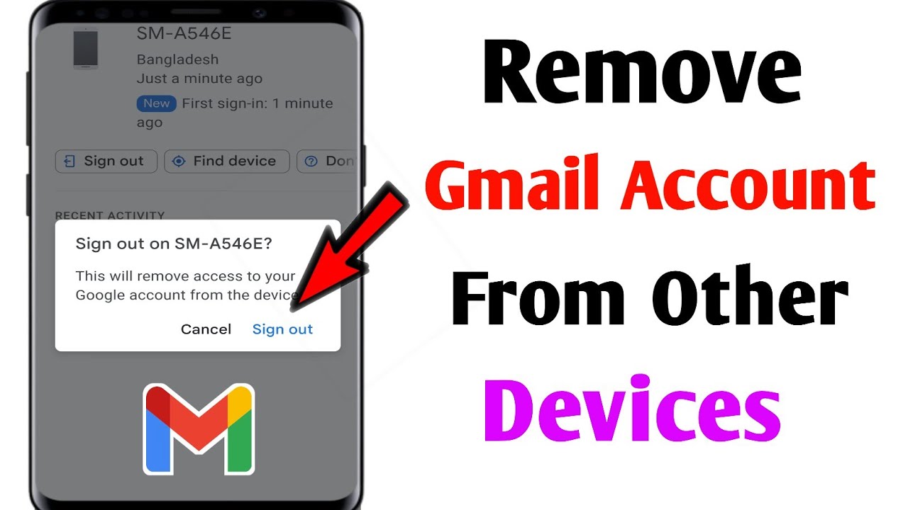 How to Remove Gmail Account from Other Devices [Step By Step] || remove ...