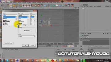 How To Create 3D Text In Cinema 4D (Part 1 Off Intro 1)