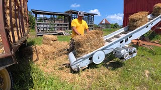 Square baling rye STRAW, start to finish!