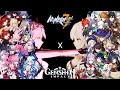 Genshin Impact X Honkai Impact Similar Moveset Compilation