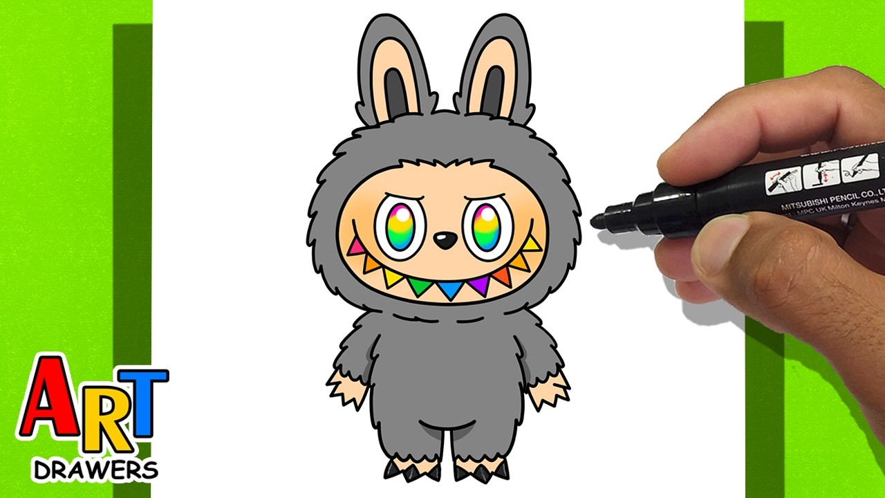 How to Draw LABUBU - ID SECRET - Big Into ENERGY - YouTube