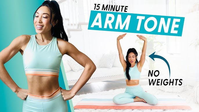 10 Minute Toned Arms Workout No Equipment (FLABBY ARM EXERCISES) 