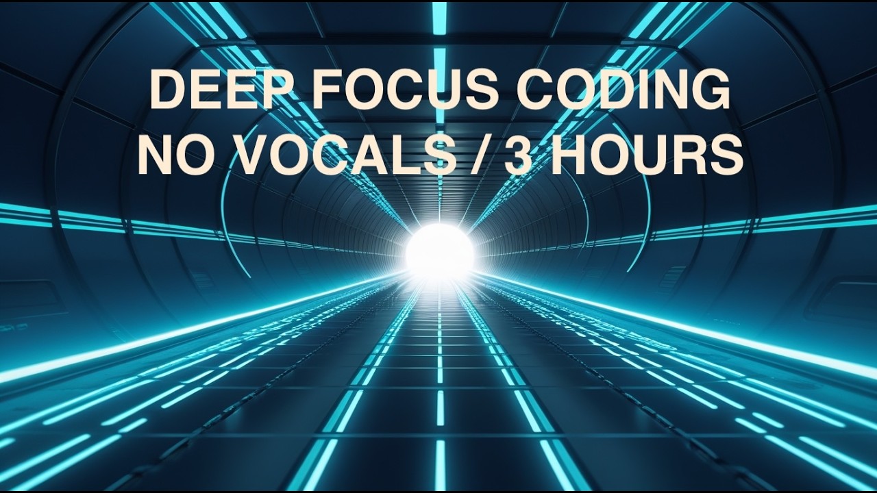 3 Hours Deep Focus Coding (No Vocals) — Neural Pulse for Programming ...