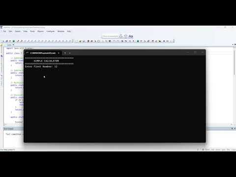 Java development, Task 1: simple calculator problem statement @Technohacksedutech 