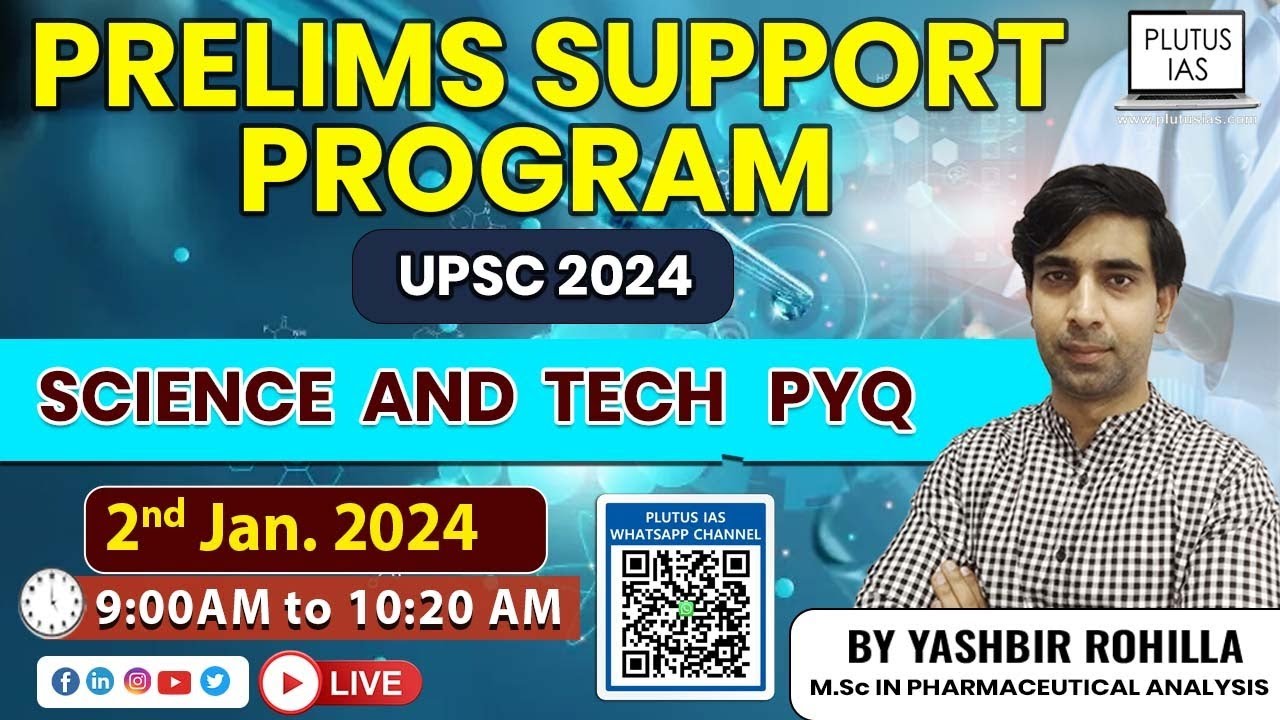Prelims Support Program | UPSC 2024 | Science & Tech Previous Year ...