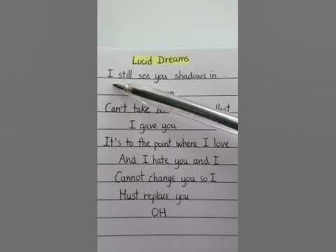 Lucid Dreams Lyrics | Sing with Lyrics - YouTube