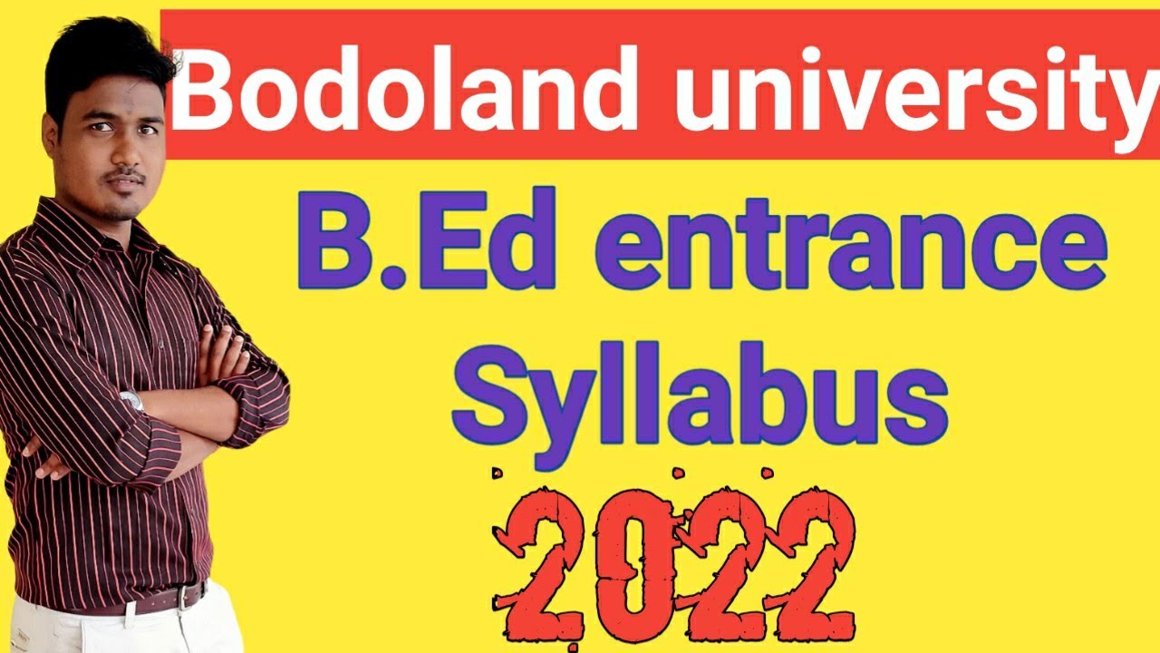 bodoland-university-bed-entrance-syllabus-2023-youtube