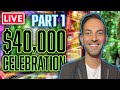 🔴💰 $40,000 HIGH LIMIT LIVE STREAM CELEBRATION 🎰 Over 800,000 Followers on Brian Christopher Slots