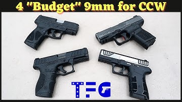4 Great "Budget" CCW 9mm Handguns (Double Stack Mags) - TheFirearmGuy