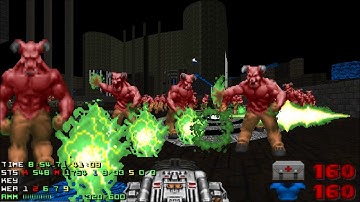 Doom 2 Death in Excess Level 4 UV with 102% in 40:57 (Prison outbreak)