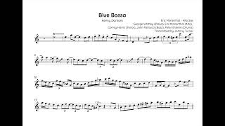 Eric Marienthal Alto Sax Solo Transcription - Blue Bossa