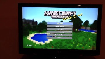 Split screen on Minecraft (Xbox 360 Edition)