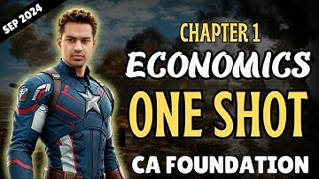 CA Foundation AVENGERS ️‍🔥 Economics CH 1 FULL RECAP (Sep 2024 Revision Series) | CA Parag Gupta