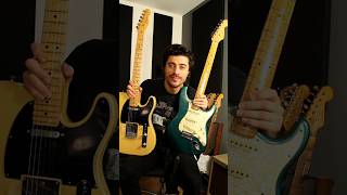 Telecaster Vs Stratocaster (Bridge Pickup) #shorts